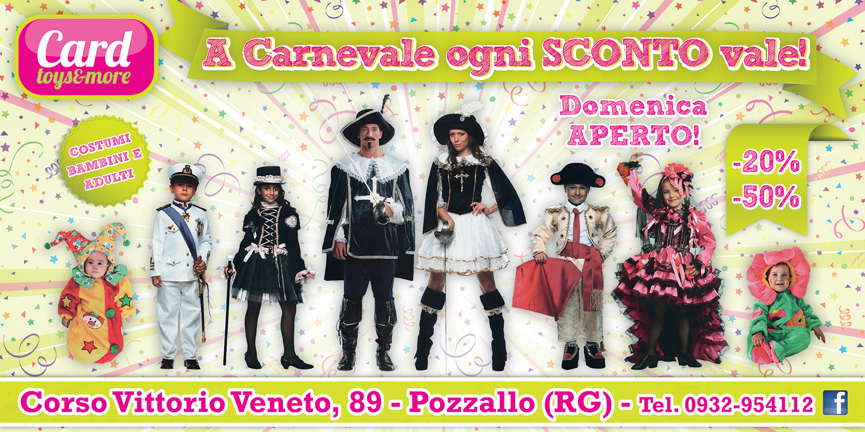 vestiti di carnevale per bambini e adulti sconto promozione